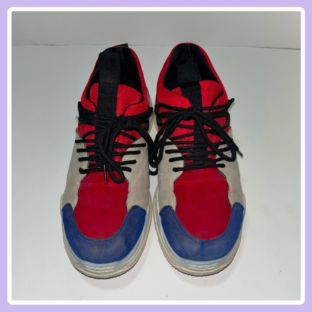 Color Block Wedge Shoes